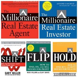 Gary Keller Real Estate 5 Book Bundle | Investor Agent Shift Hold Flip